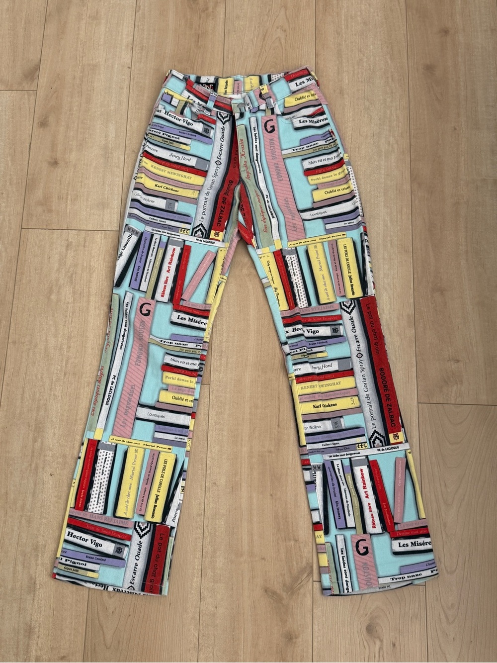 JPG Jeans Book-Spine Print Jeans